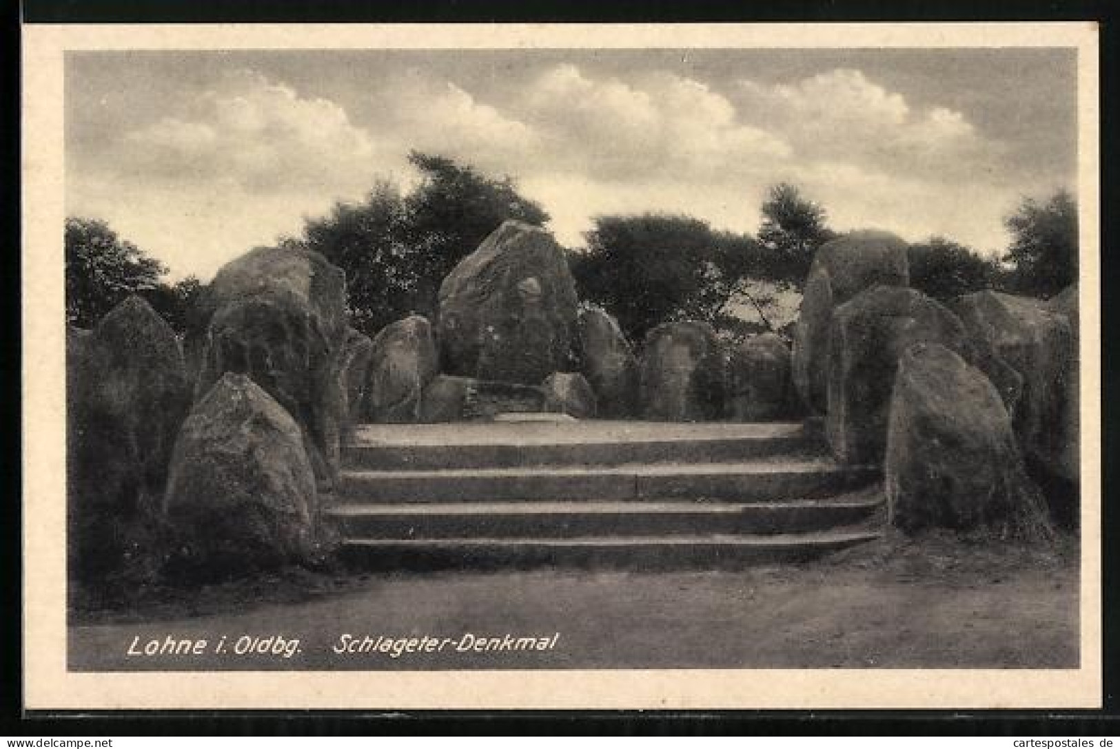 AK Lohne i. Oldbg., Schlageter-Denkmal