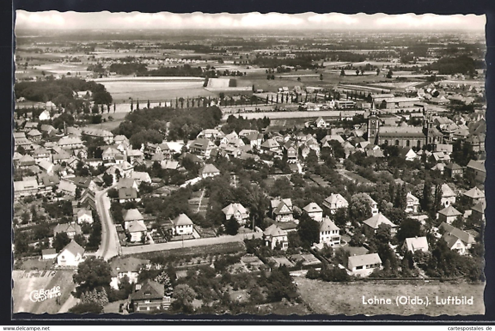 AK Lohne /Oldb., Luftbild