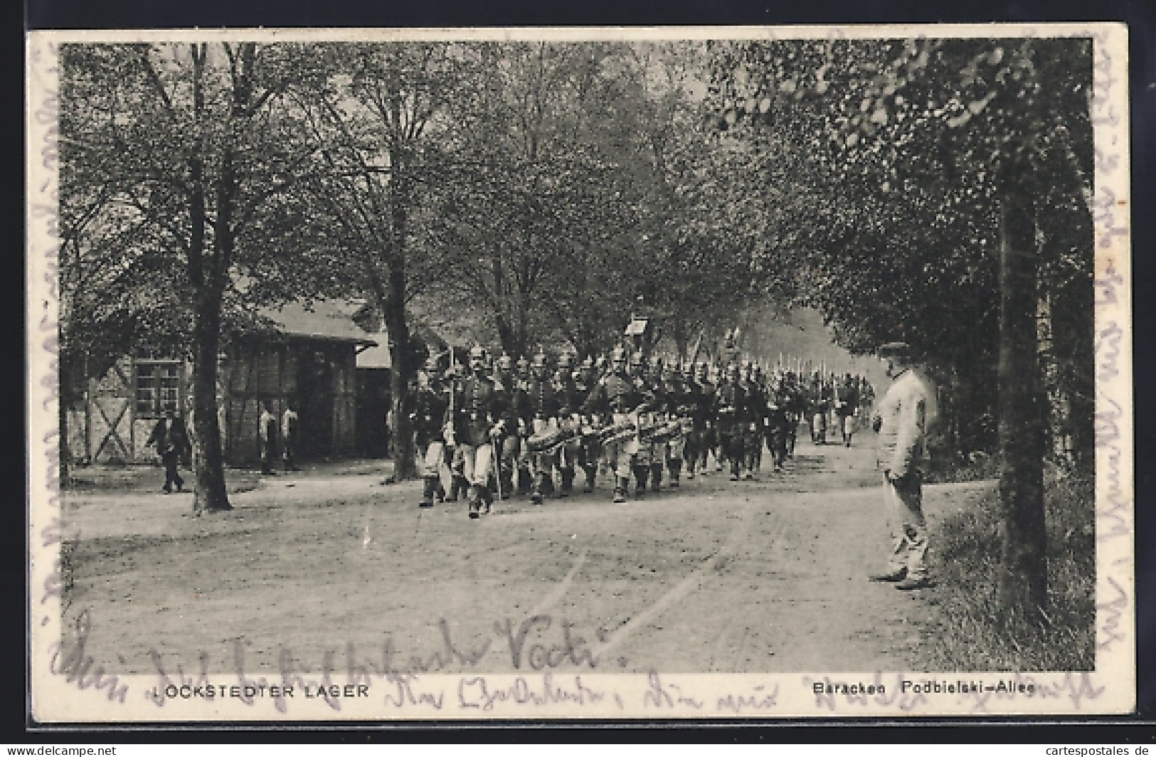 AK Lokstedt / Lager, Baracken in der Podbielski-Allee