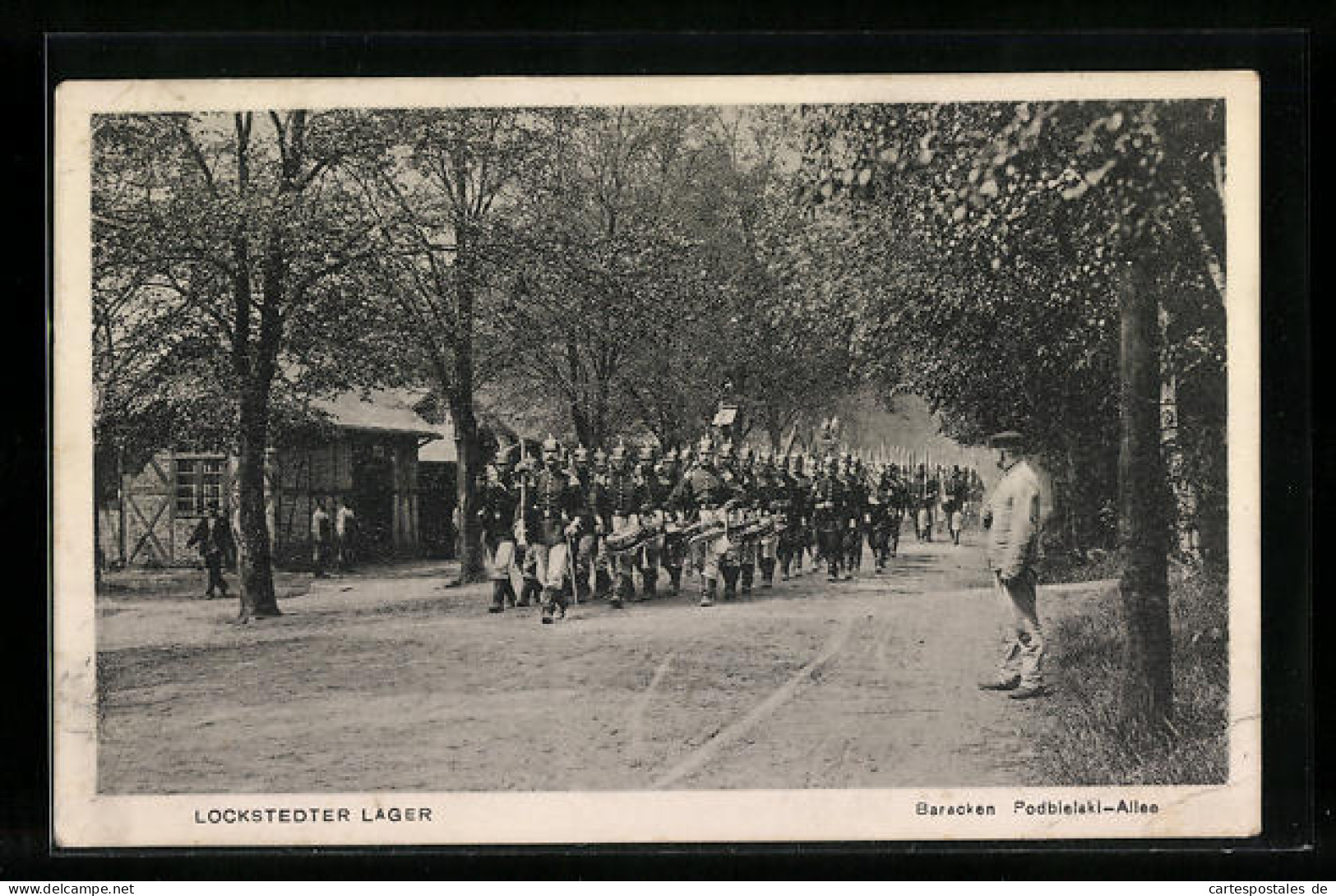 AK Lokstedt / Lager, Baracken in der Podbielski-Allee
