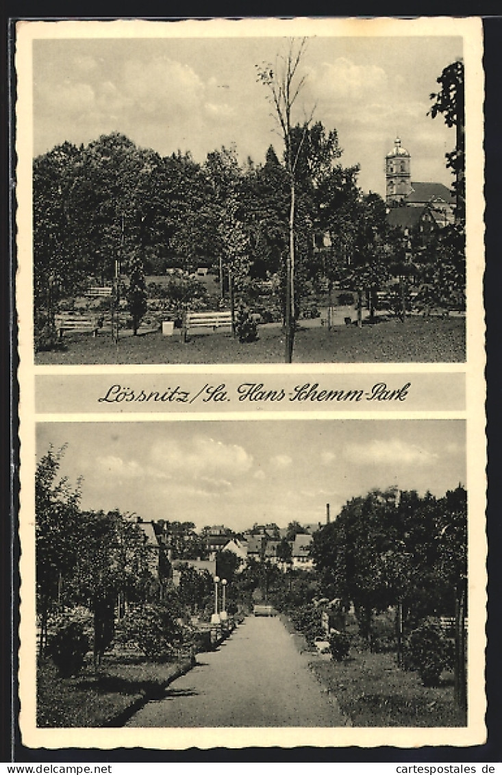 AK Lössnitz / Erzg., Hans-Schemm-Park