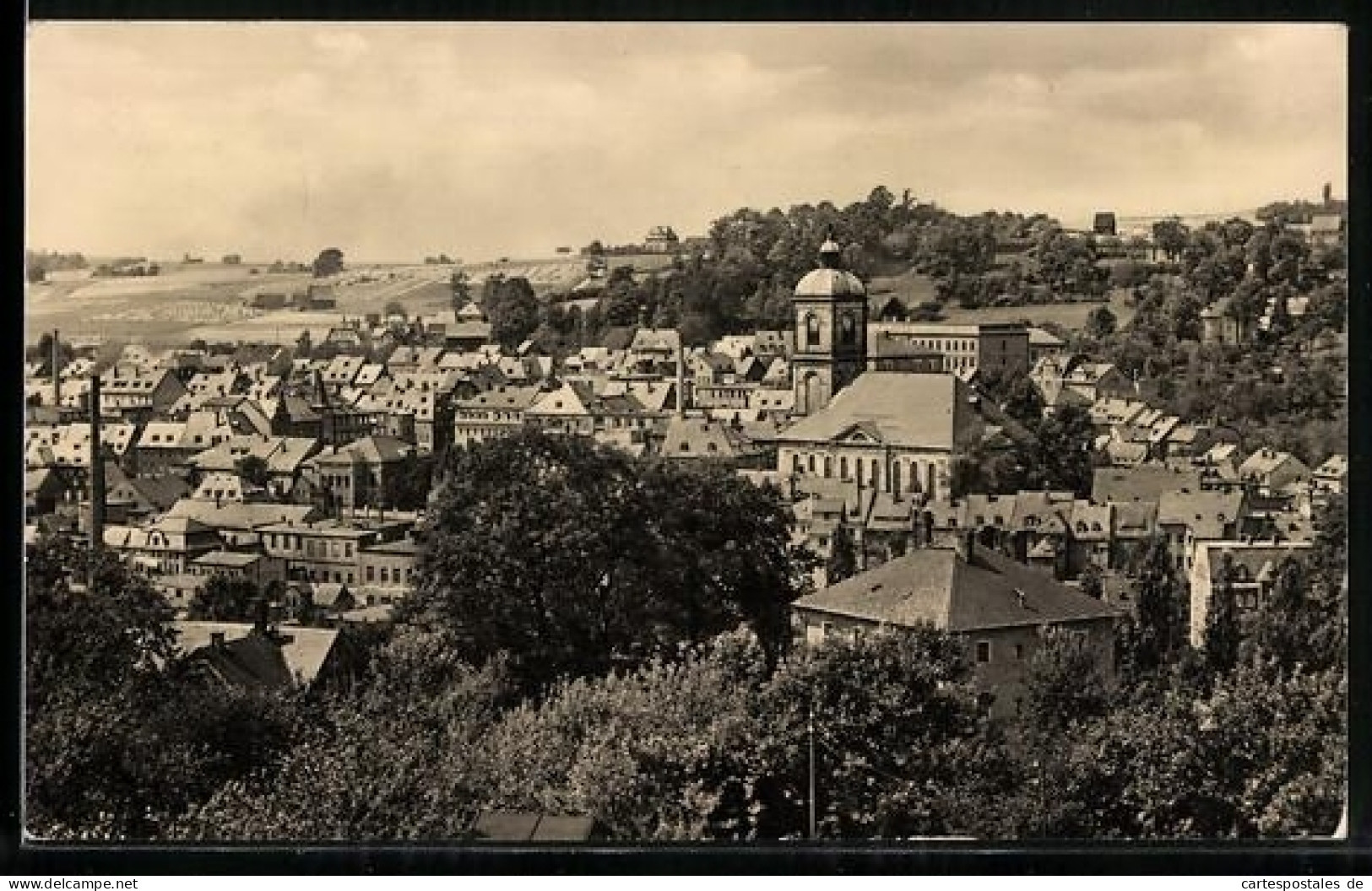 AK Lössnitz /Erzgebirge, Teilansicht