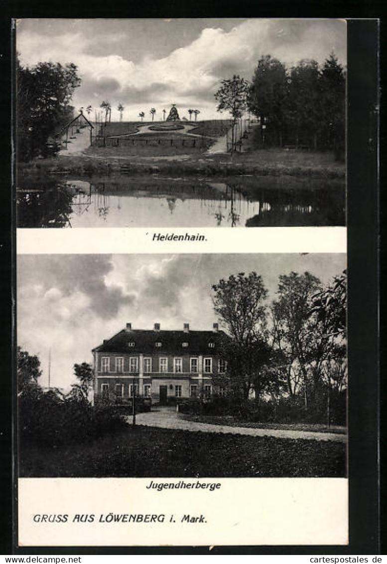 AK Löwenberg /Mark, Heldenhain, Jugendherberge