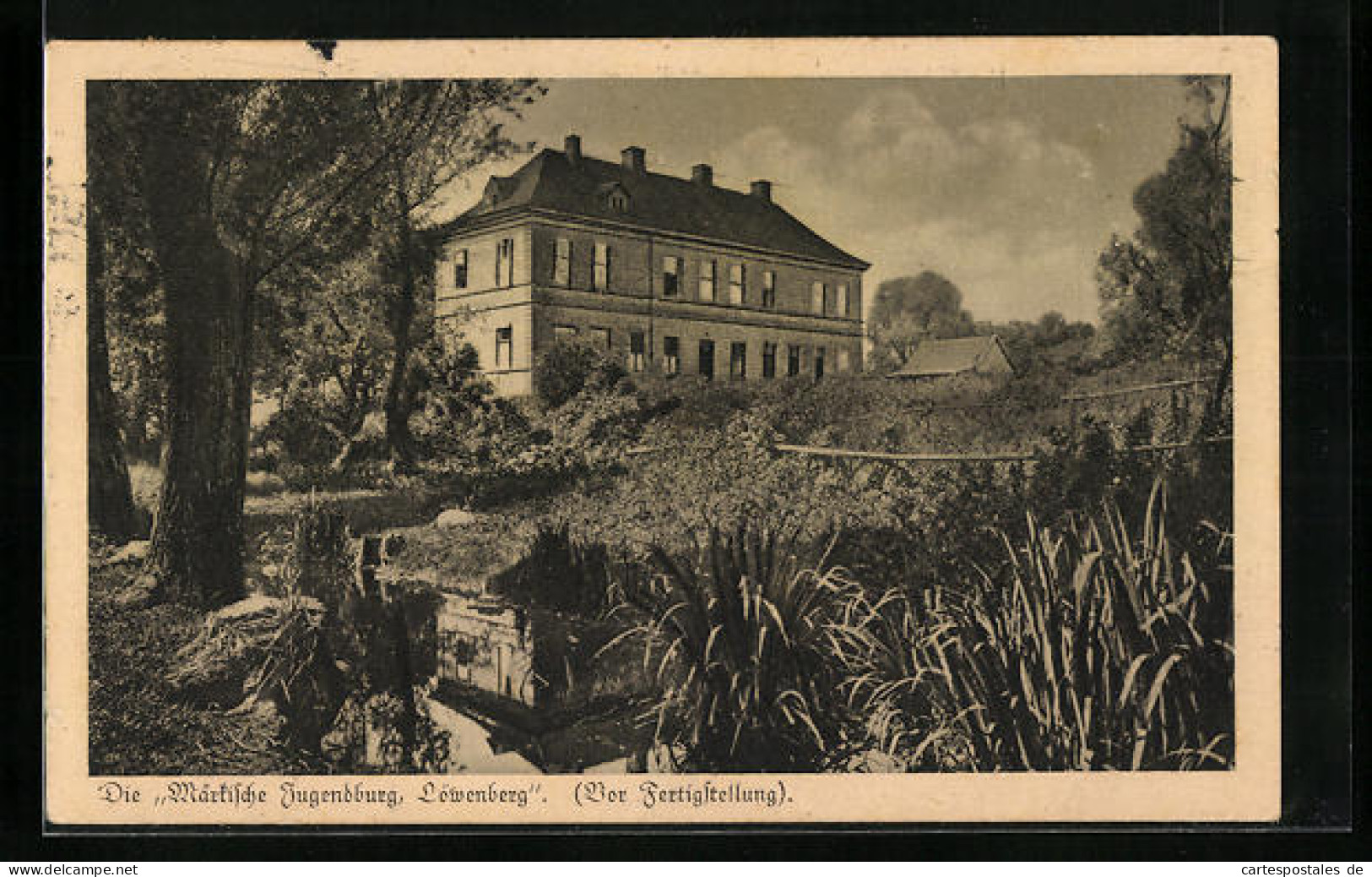 AK Löwenberg, Märkische Jugendburg vor Fertigstellung