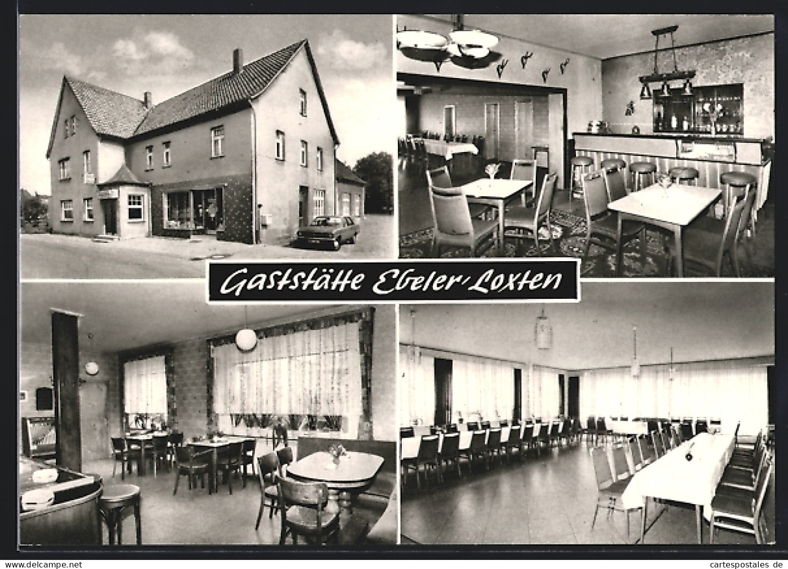 AK Loxten / Versmold, Gasthaus Ebeler, Innenansicht
