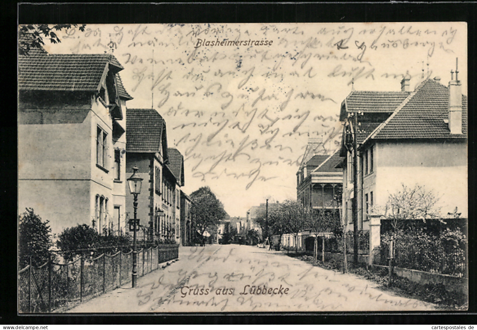 AK Lübbecke, Blick in die Blasheimerstrasse