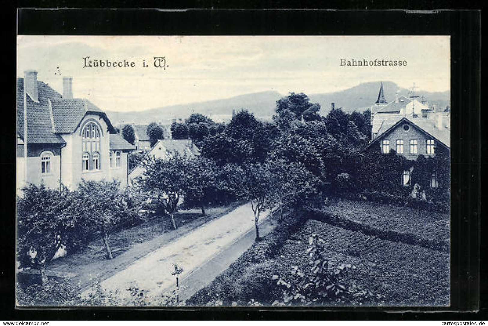 AK Lübbecke, Partie in der Bahnhofstrasse