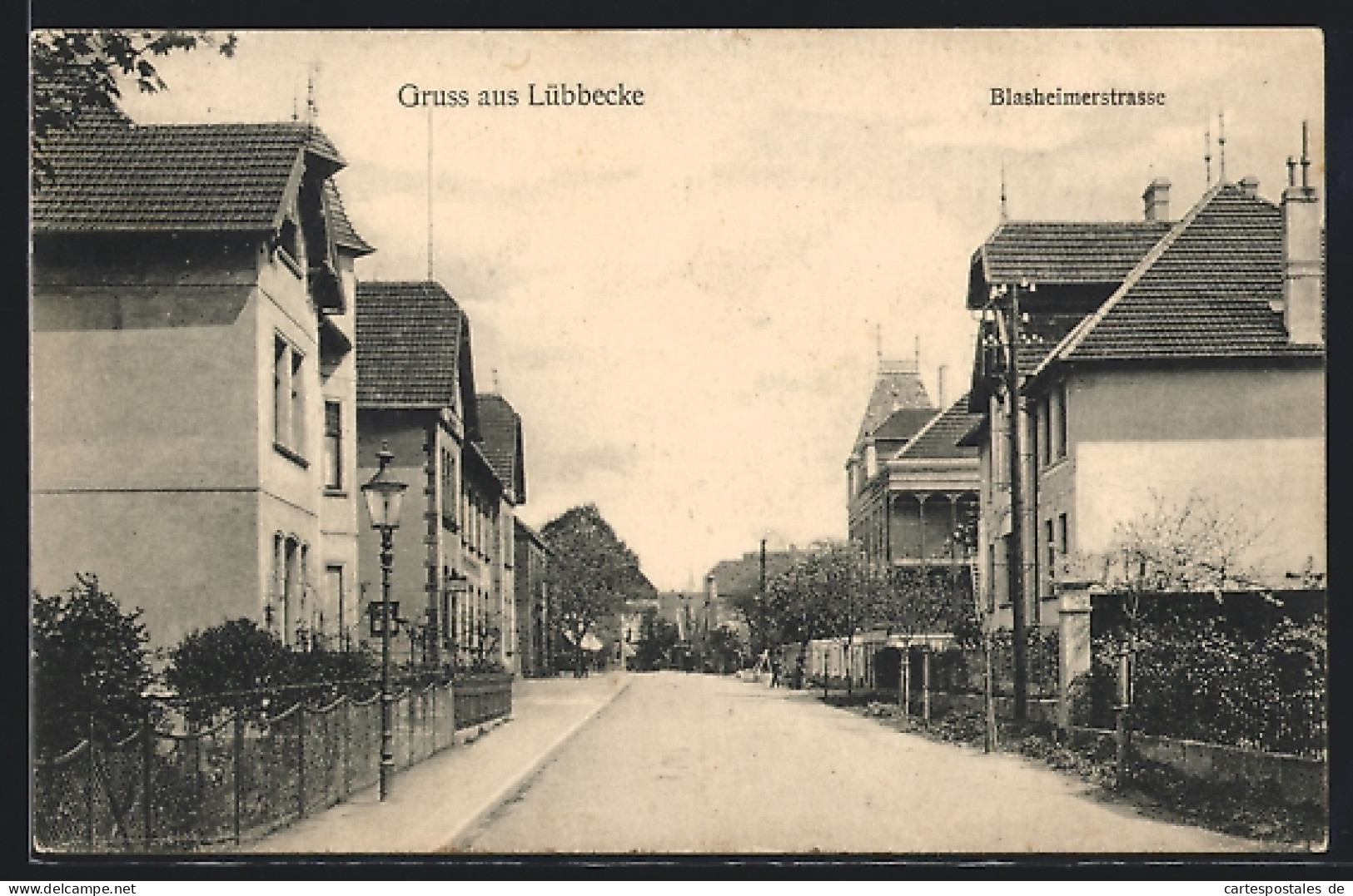 AK Lübbecke, Partie in der Blasheimerstrasse