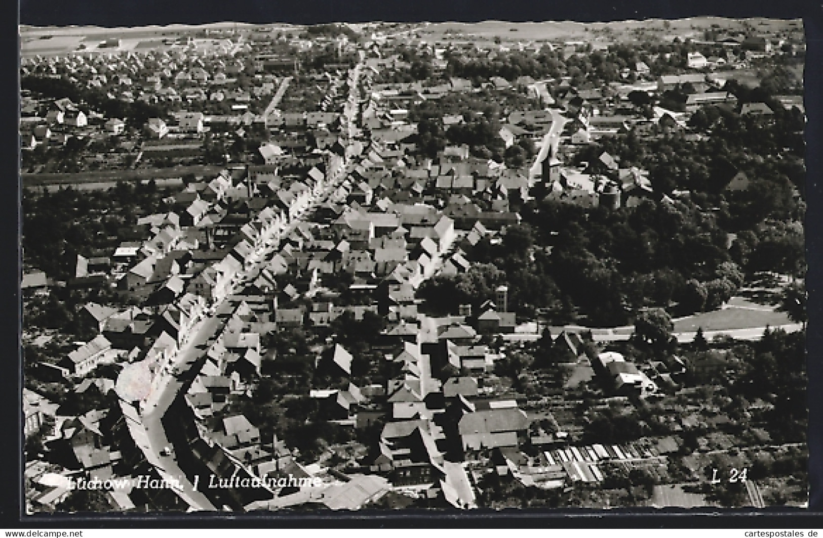 AK Lüchow /Hannover, Luftaufnahme, Gesamtansicht