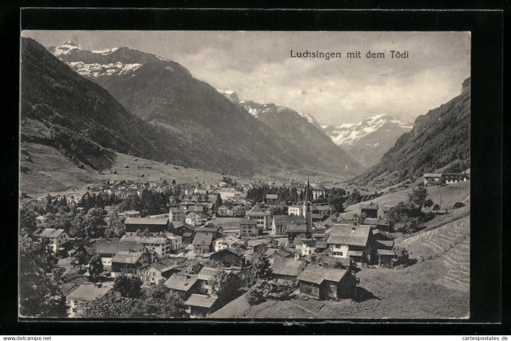 AK Luchsingen, Totalansicht mit dem Tödi