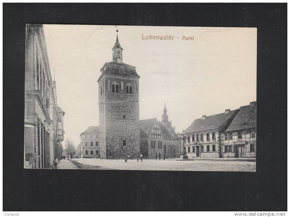 AK  Luckenwalde Markt 1920