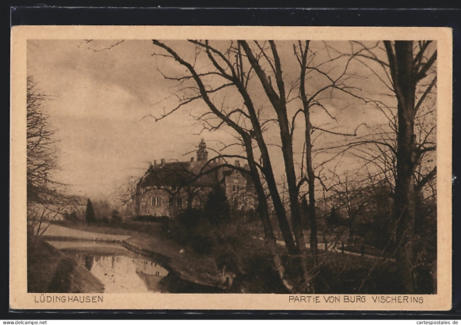 AK Lüdinghausen, Partie von Burg Vischering