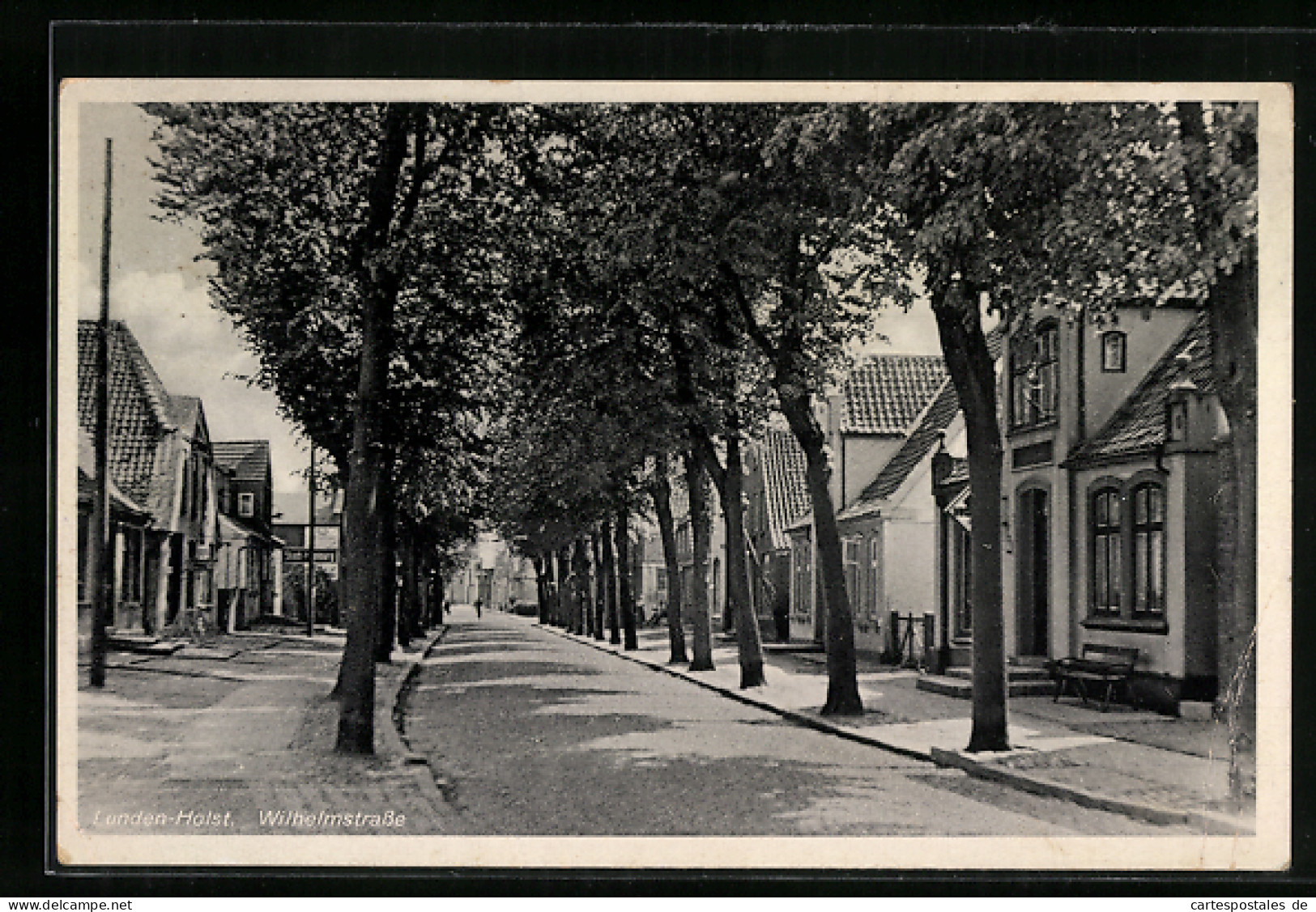AK Lunden /Holst., Wohnhäuser in der Wilhelmstrasse