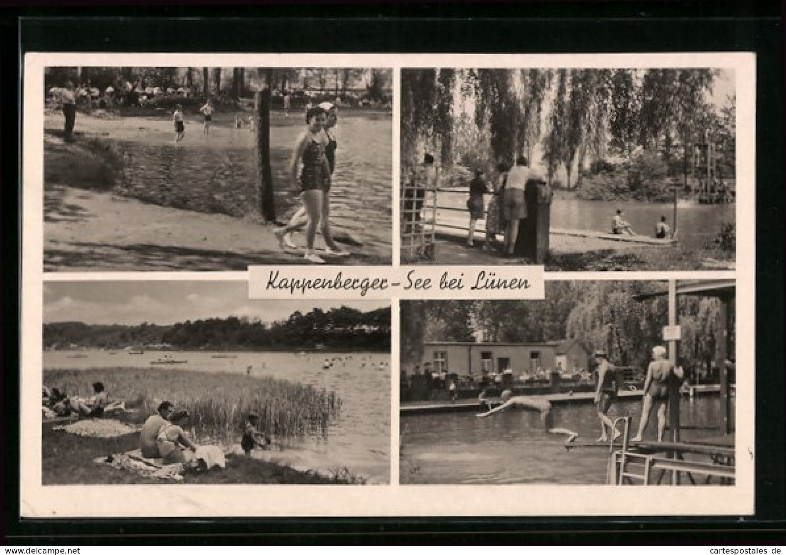 AK Lünen, Badegäste am Ufer des Kappenberger See
