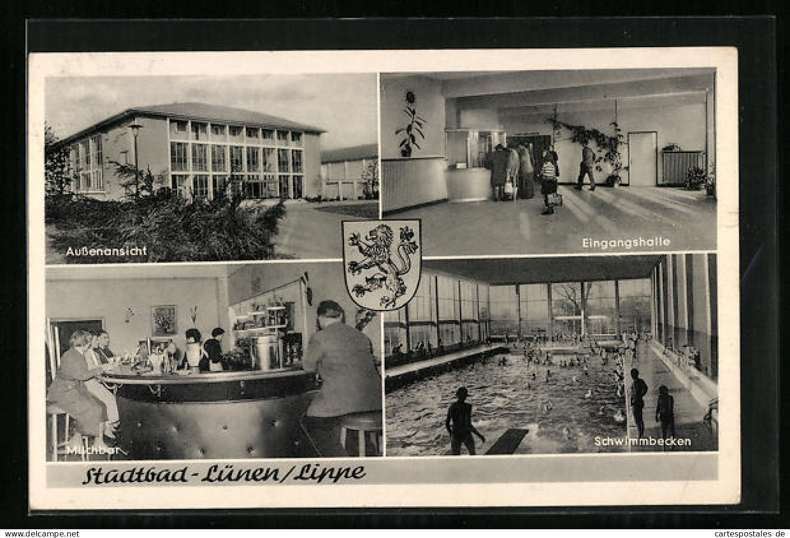 AK Lünen /Lippe, Stadtbad innen und aussen