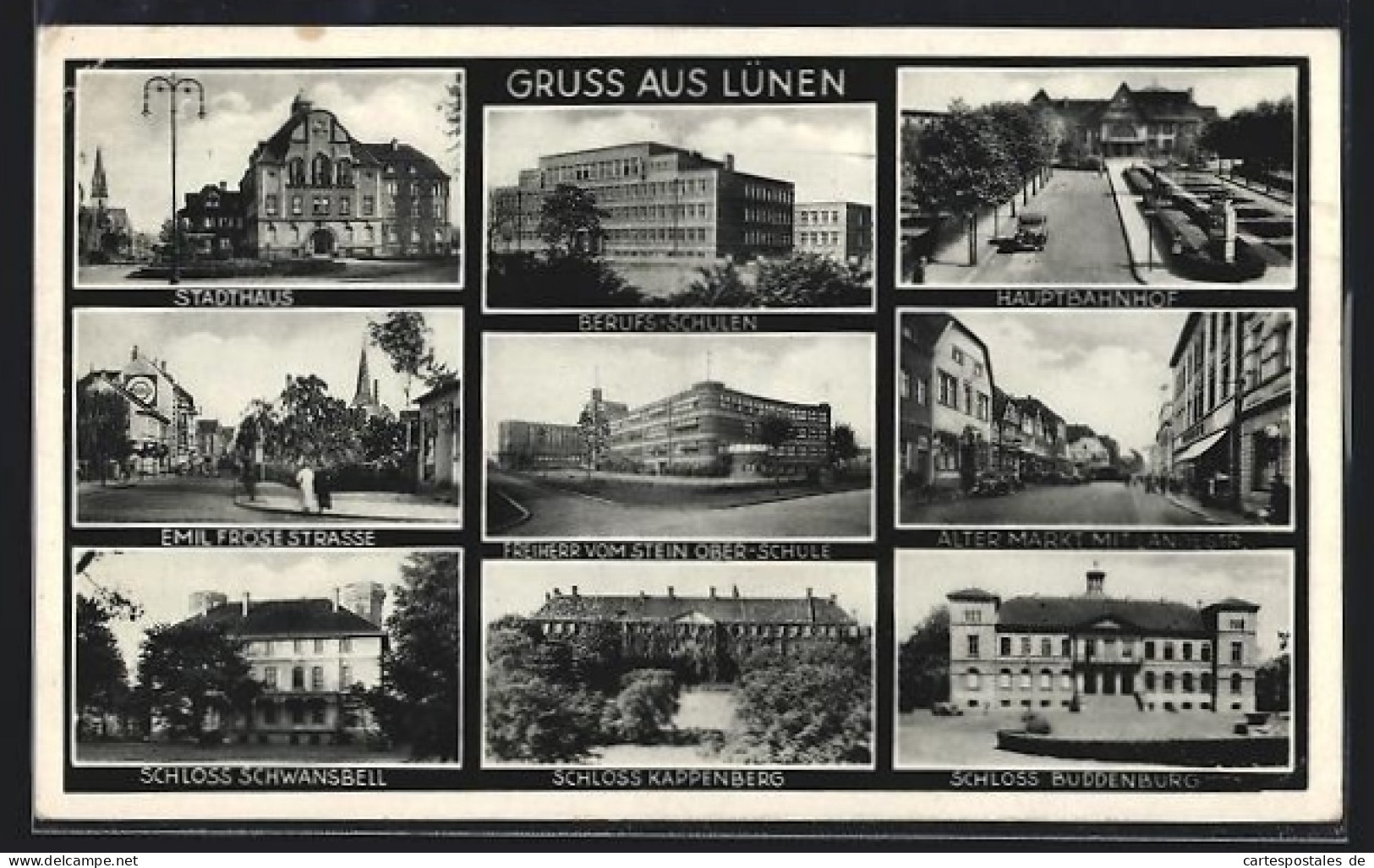 AK Lünen, Ortpartien Schlösser, Hauptbahnhof, Schulen