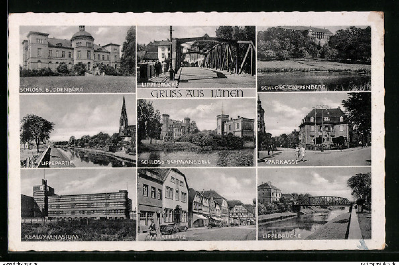 AK Lünen, Schloss Cappenberg, Sparkasse, Marktplatz, Realgymnasium