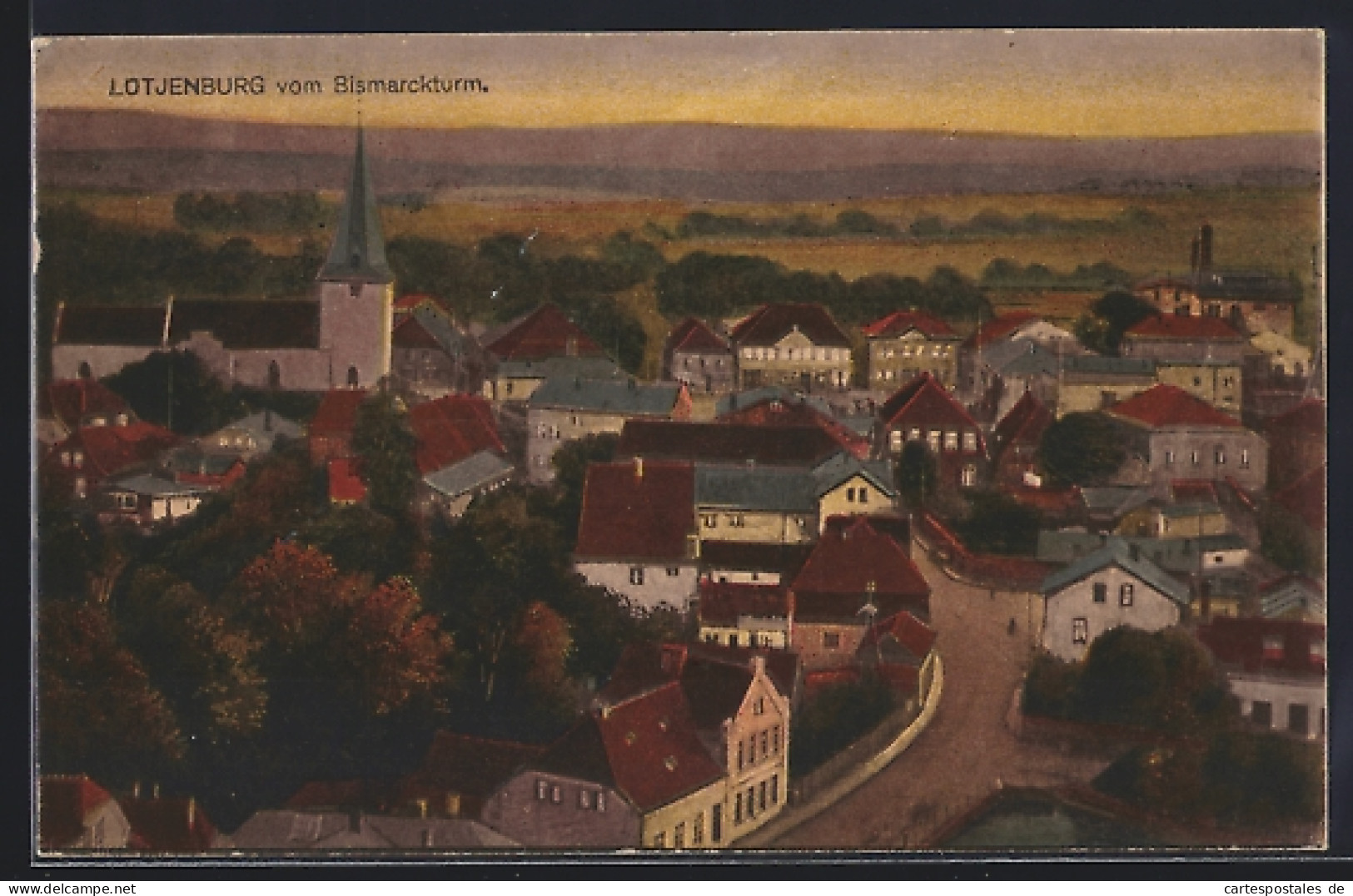 AK Lütjenburg, Blick vom Bismarckturm