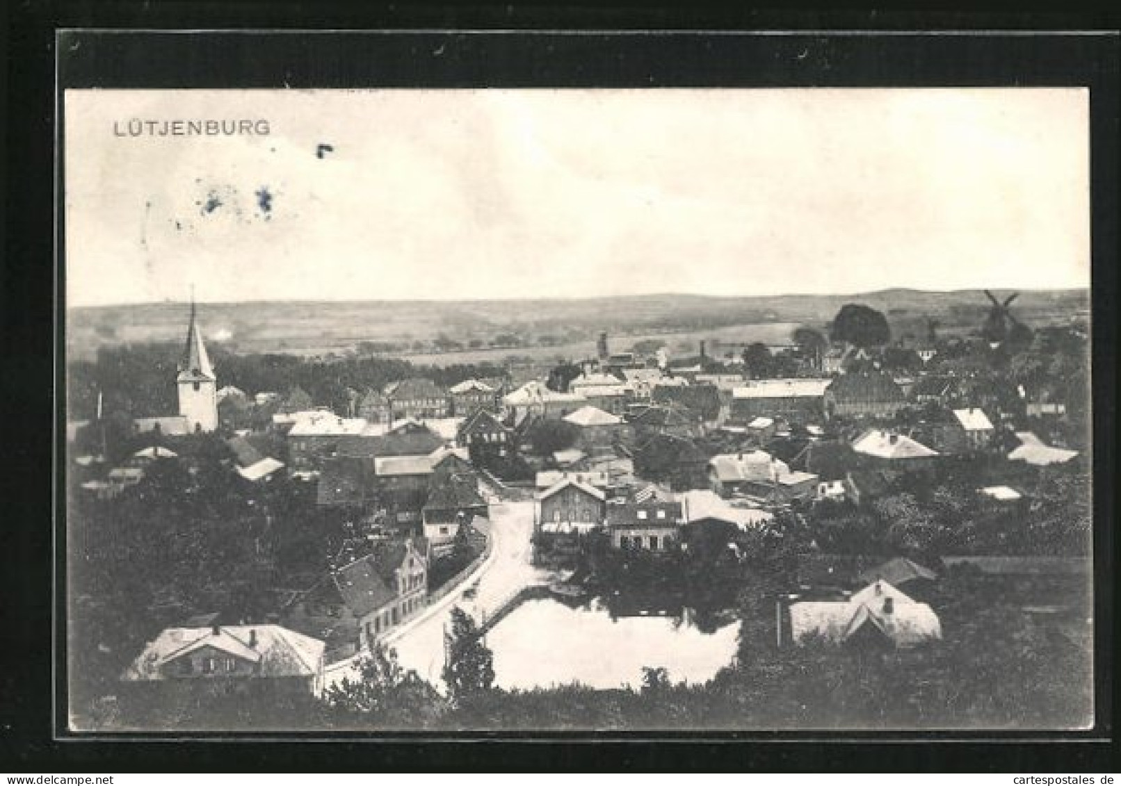 AK Lütjenburg, Hauptstrasse durch Ort