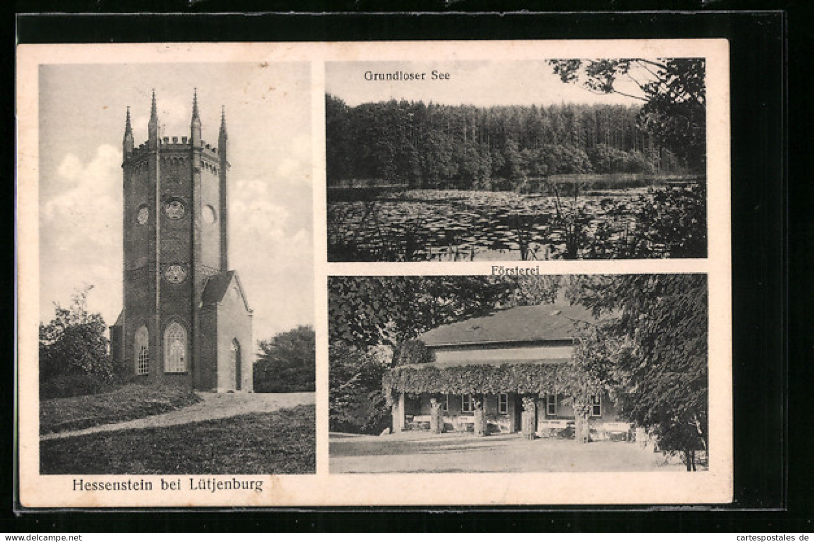 AK Lütjenburg, Hessenstein, Grundloser See, Försterei