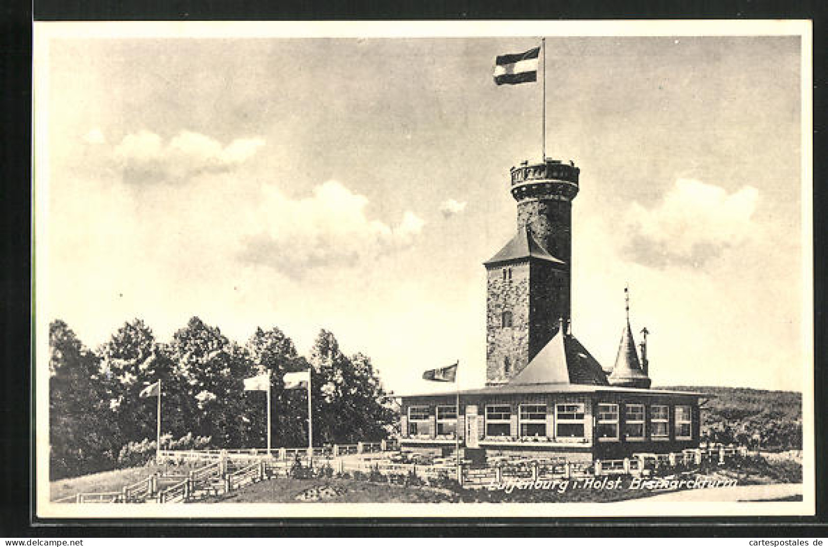 AK Lütjenburg i. Holstein, Cafe u. Restaurant Bismarckturm