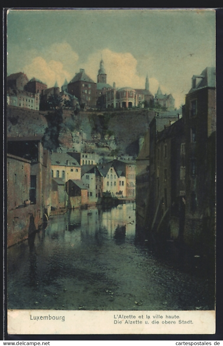 AK Luxemburg, Die Alzette und die obere Stadt