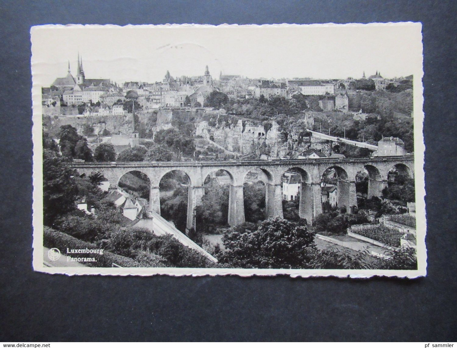 AK Luxemburg / Luxembourg Panorama Stempel Luxembourg Ville 19.6.1949 Verlag E.A. Schaack