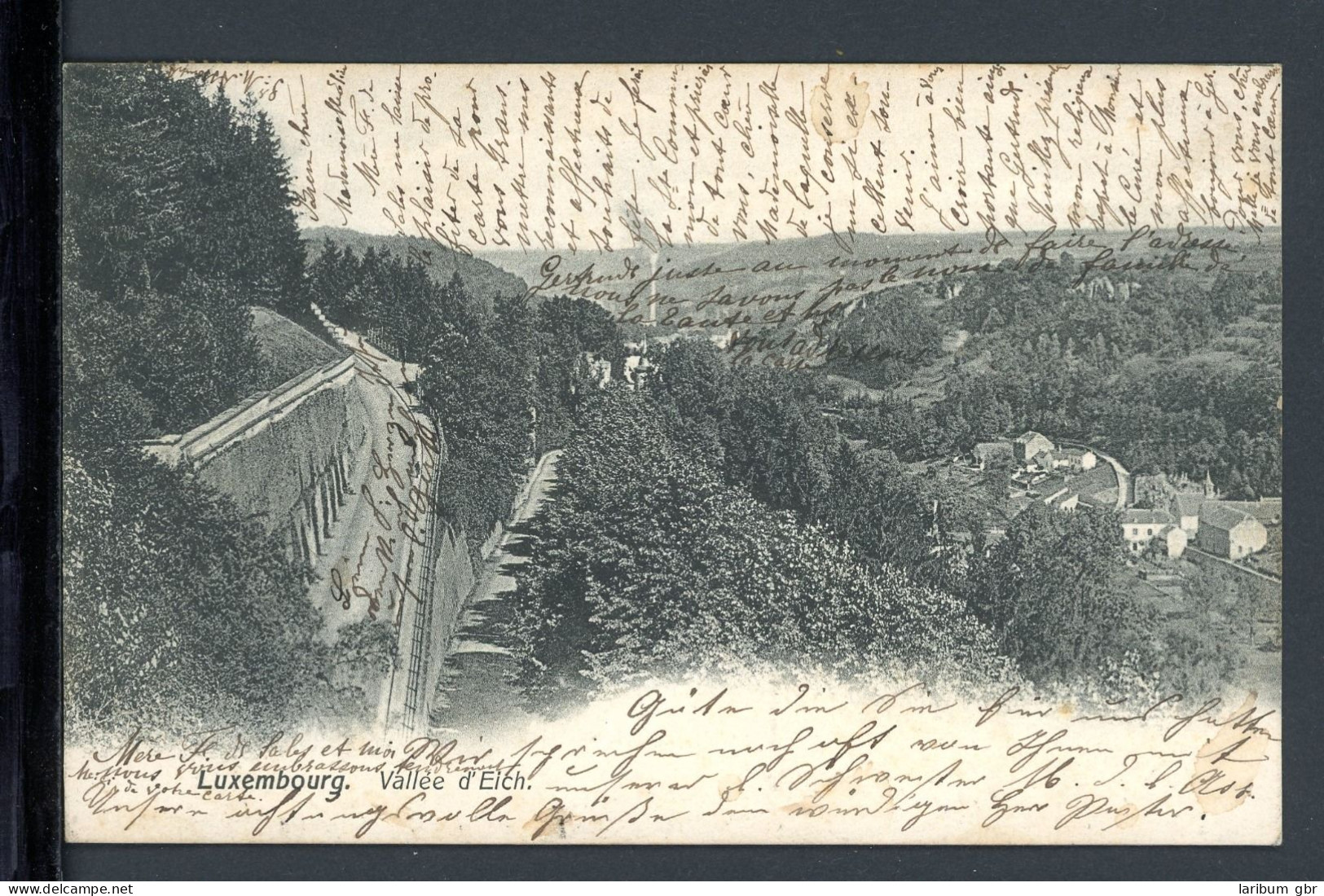 AK Luxemburg-Stadt Vallee de Eich 1907 gebraucht #HE608