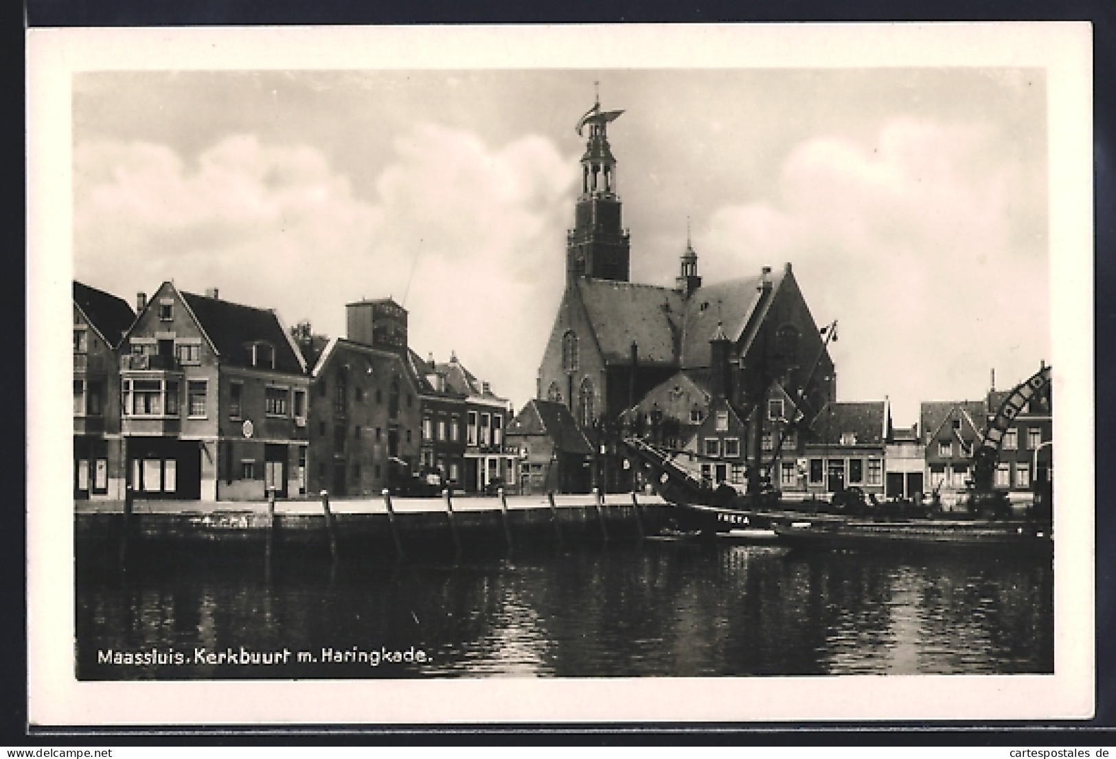 AK Maassluis, Kerkbuurt m. Haringkade