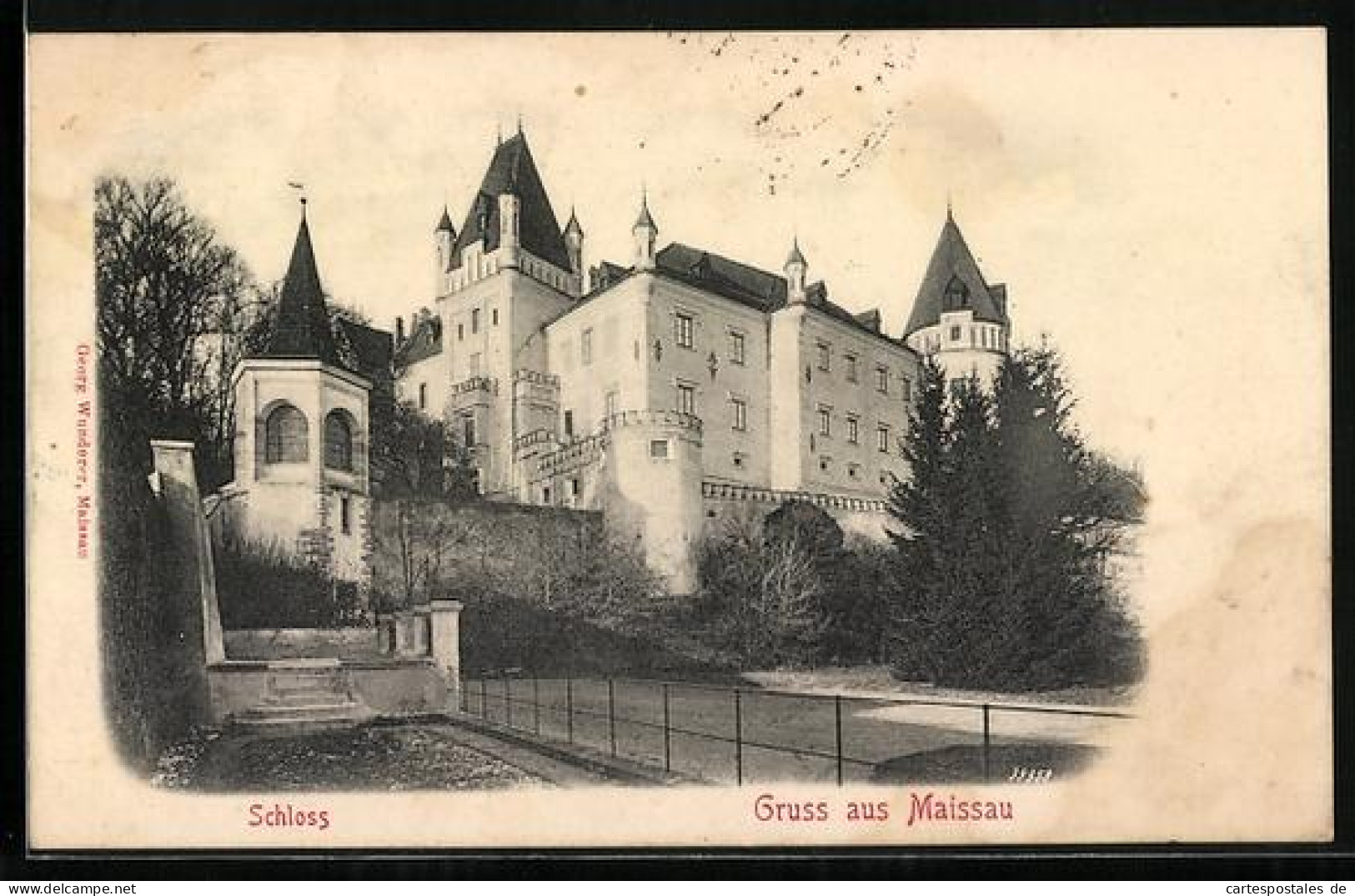 AK Maissau, Blick zum Schloss