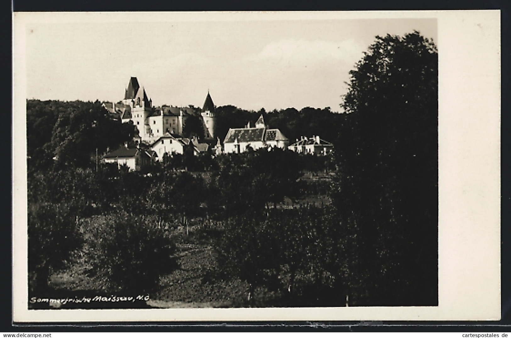 AK Maissau /N. D., Teilansicht mit Burg