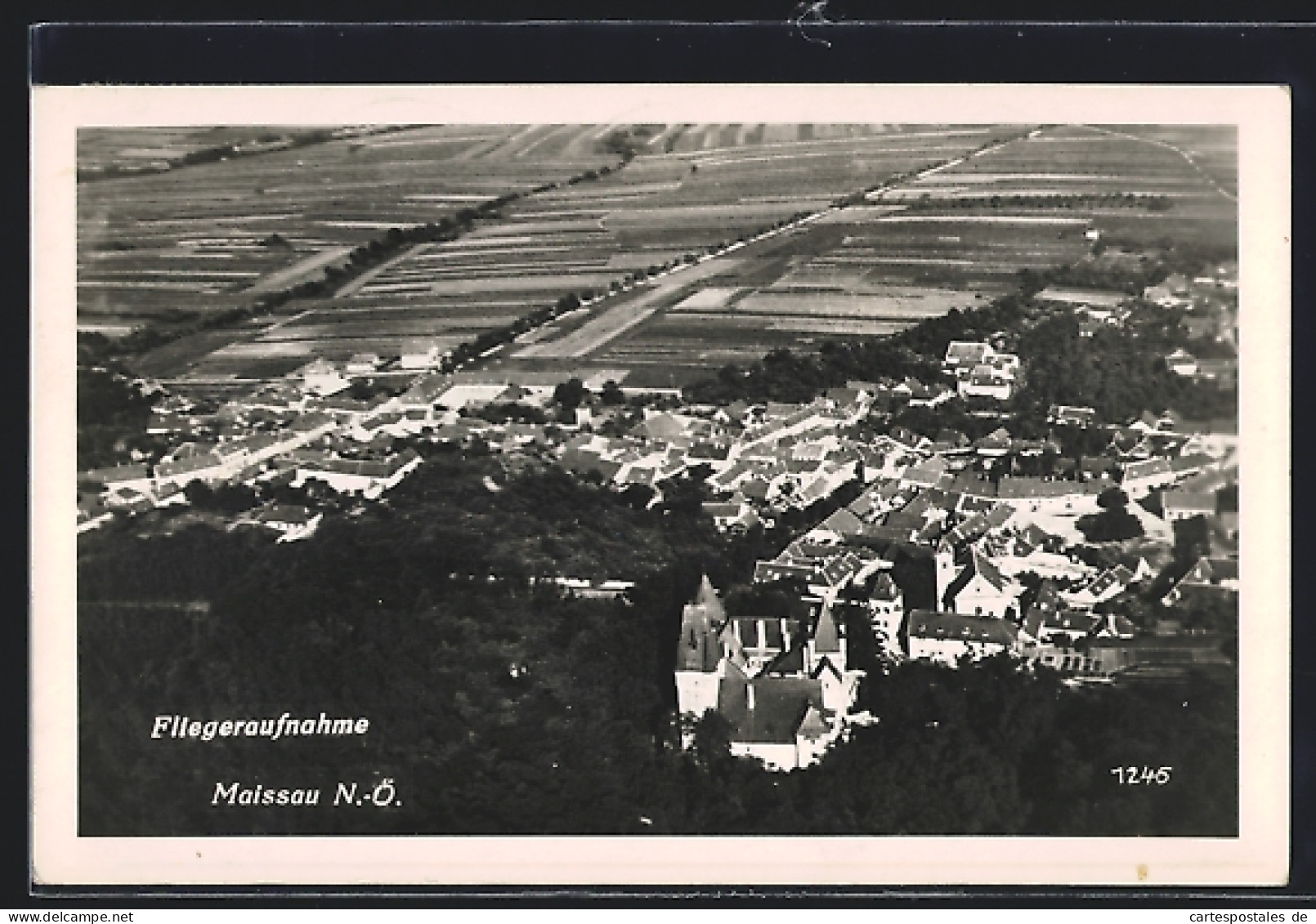 AK Maissau, Totalansicht, Fliegeraufnahme