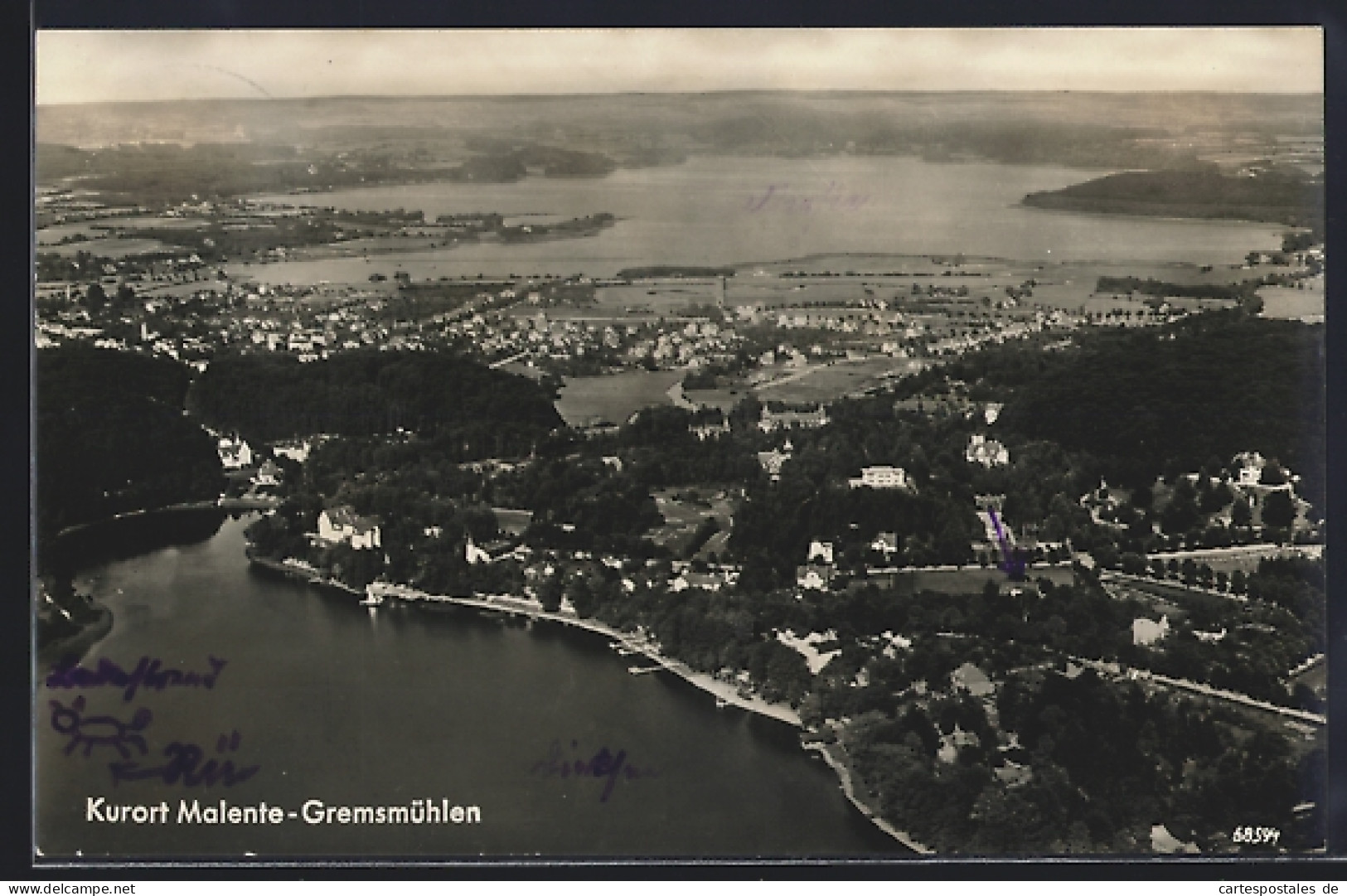 AK Malente-Gremsmühlen, Gesamtansicht, Luftbild
