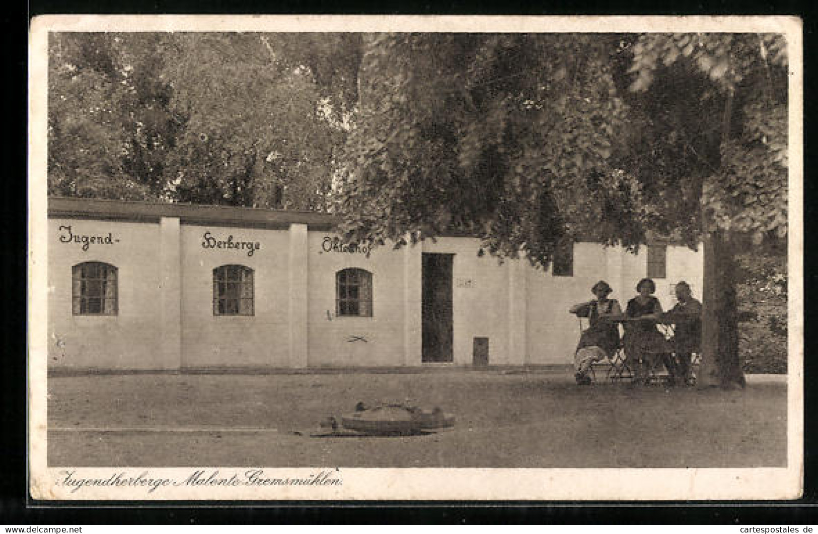 AK Malente-Gremsmühlen, Jugendherberge, Hofansicht