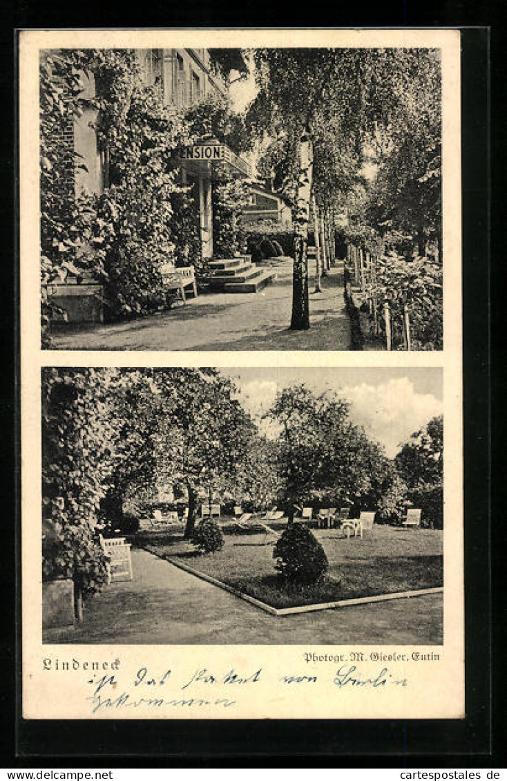 AK Malente /Gremsmühlen, Pension, Parkanlage