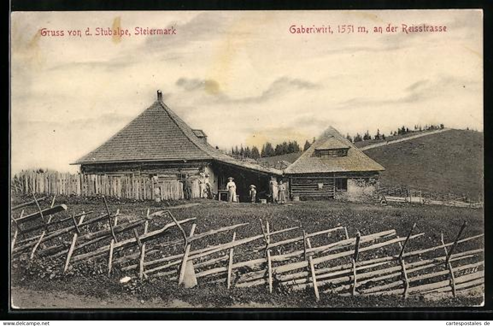 AK Maria Lankowitz, Gaberlwirt an der Reisstrasse auf der Stubalpe