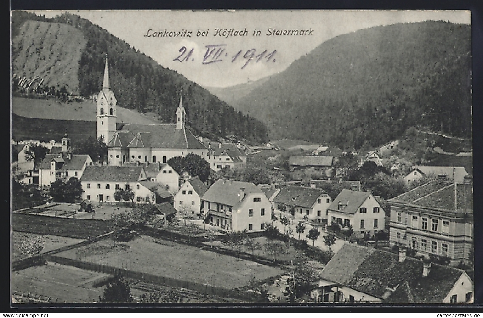 AK Maria Lankowitz /Steiermark, Totale mit Kirche
