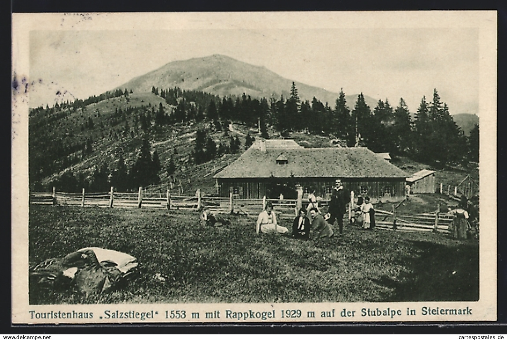 AK Maria Lankowitz, Stubalpe, Das Touristenhaus Salzstiegel mit Rappkogel
