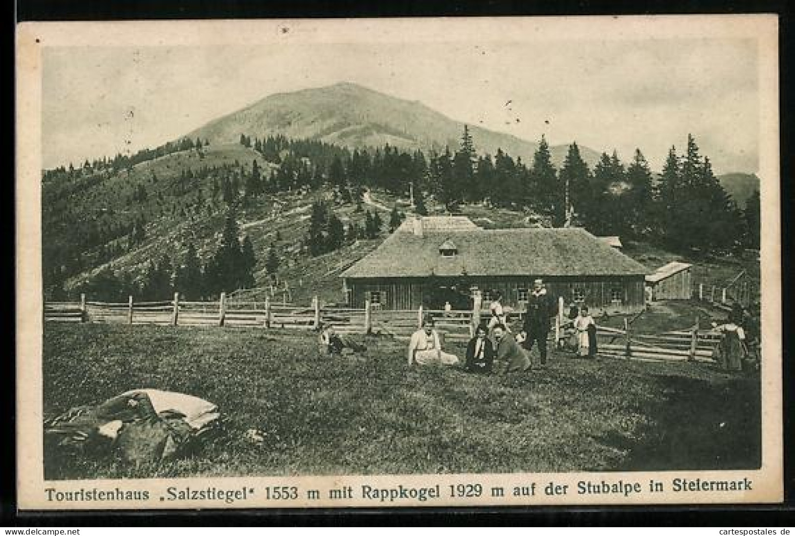 AK Maria Lankowitz, Stubalpe, Touristenhaus Salzstiegel mit Rappkogel
