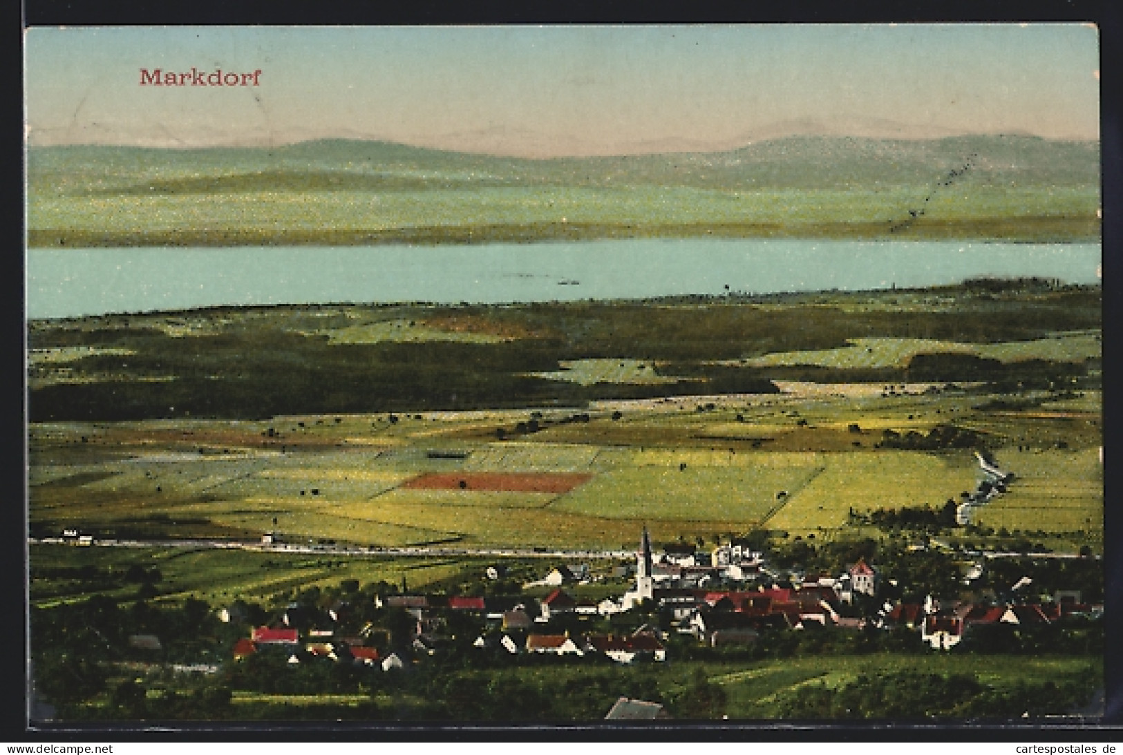 AK Markdorf, Teilansicht mit Kirche