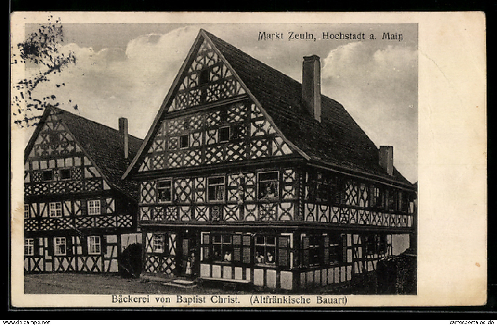 AK Marktzeuln, Bäckerei von Baptist Christ