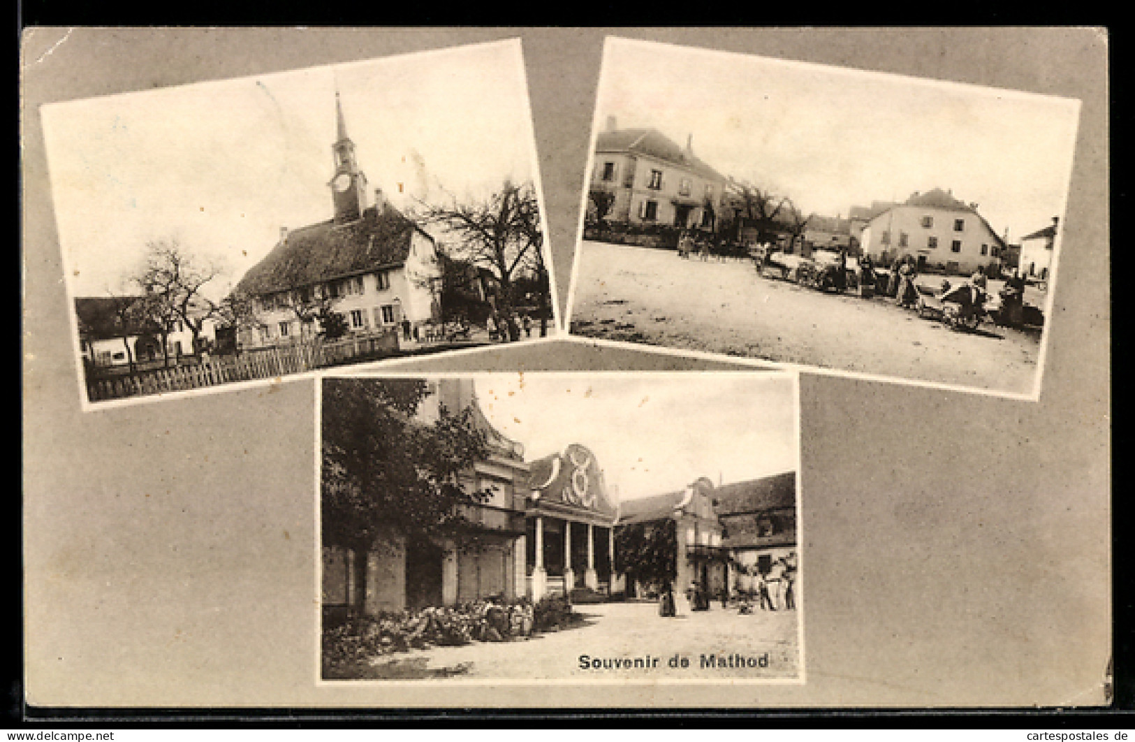 AK Mathod, Chateau / Eingang zum Schloss, Marktplatz