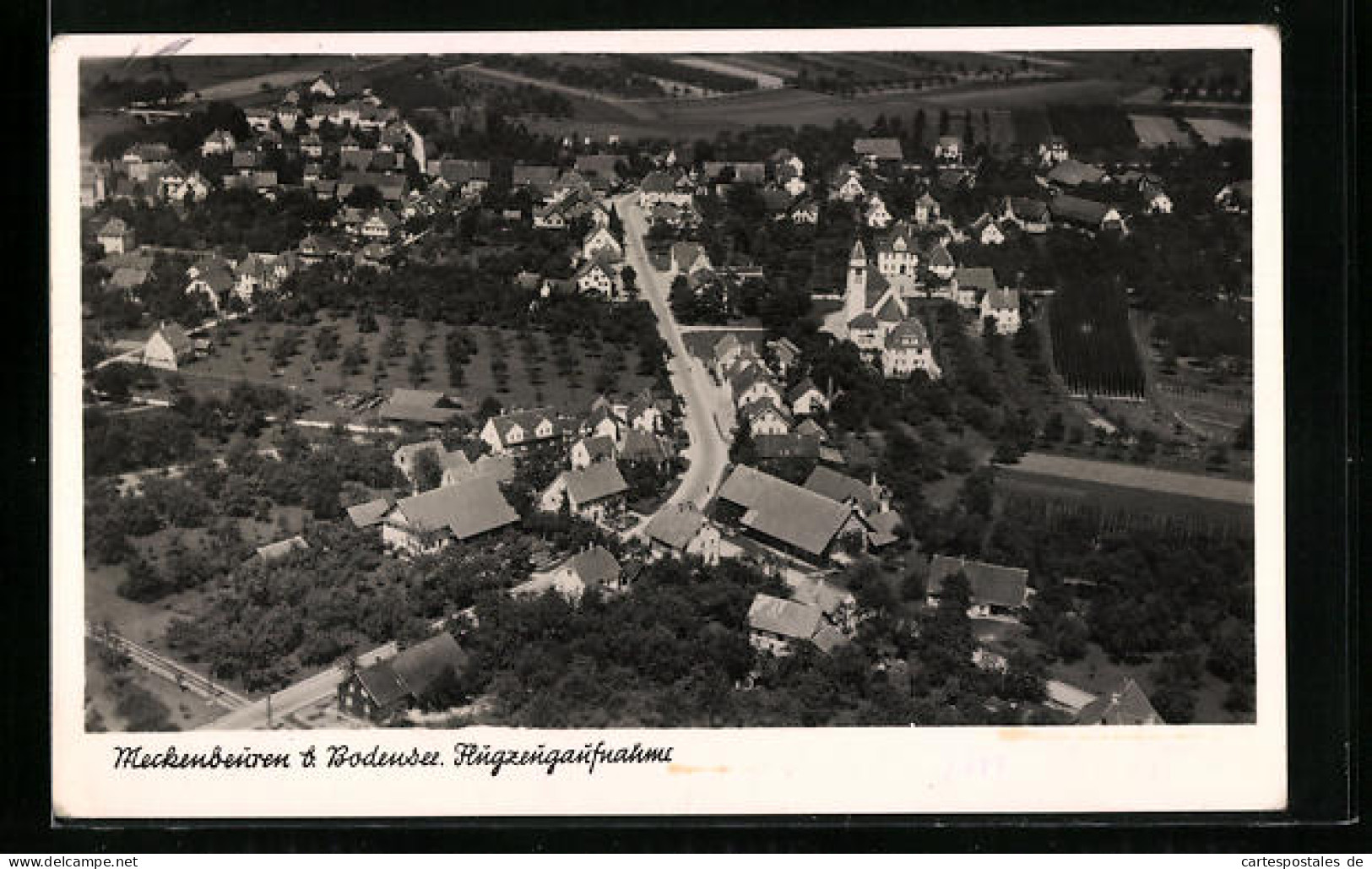 AK Meckenbeuren a. Bodensee, Fliegeraufnahme