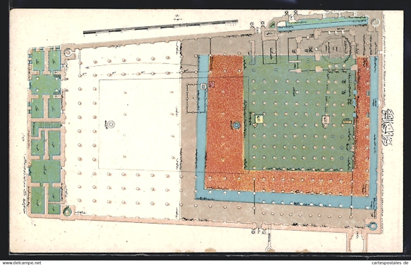 AK Medina, Saudi-Arabien, Grundriss der Al-Masdschid-an-Nabawi-Moschee