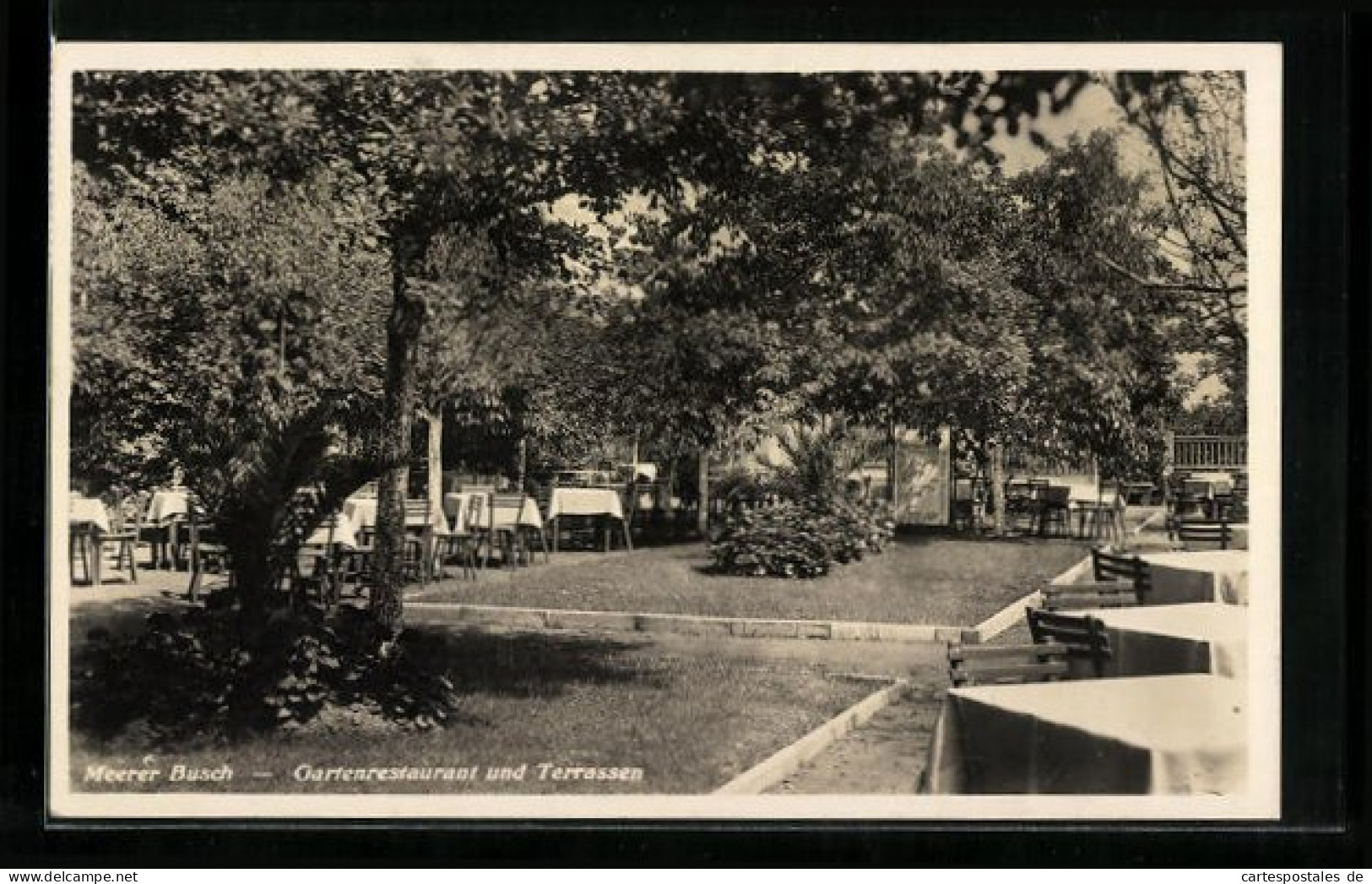 AK Meerbusch, Terrassen- und Garten-Restaurant Meerer Busch