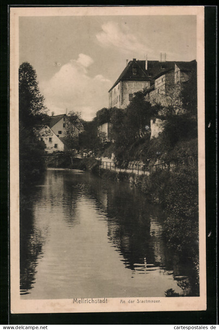 AK Mellrichstadt, an der Stadtmauer