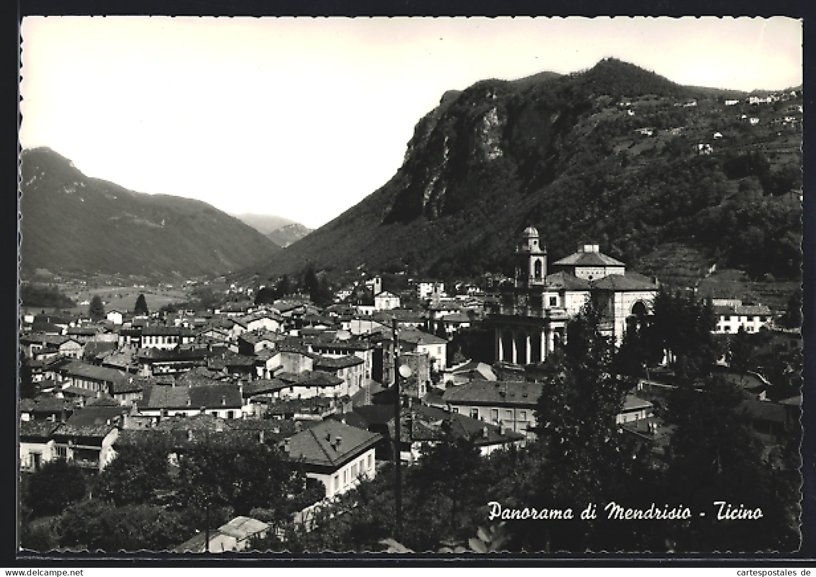 AK Mendrisio, Panorama di Mendrisio, Inaugurazione locomotiva Glarus, 1958