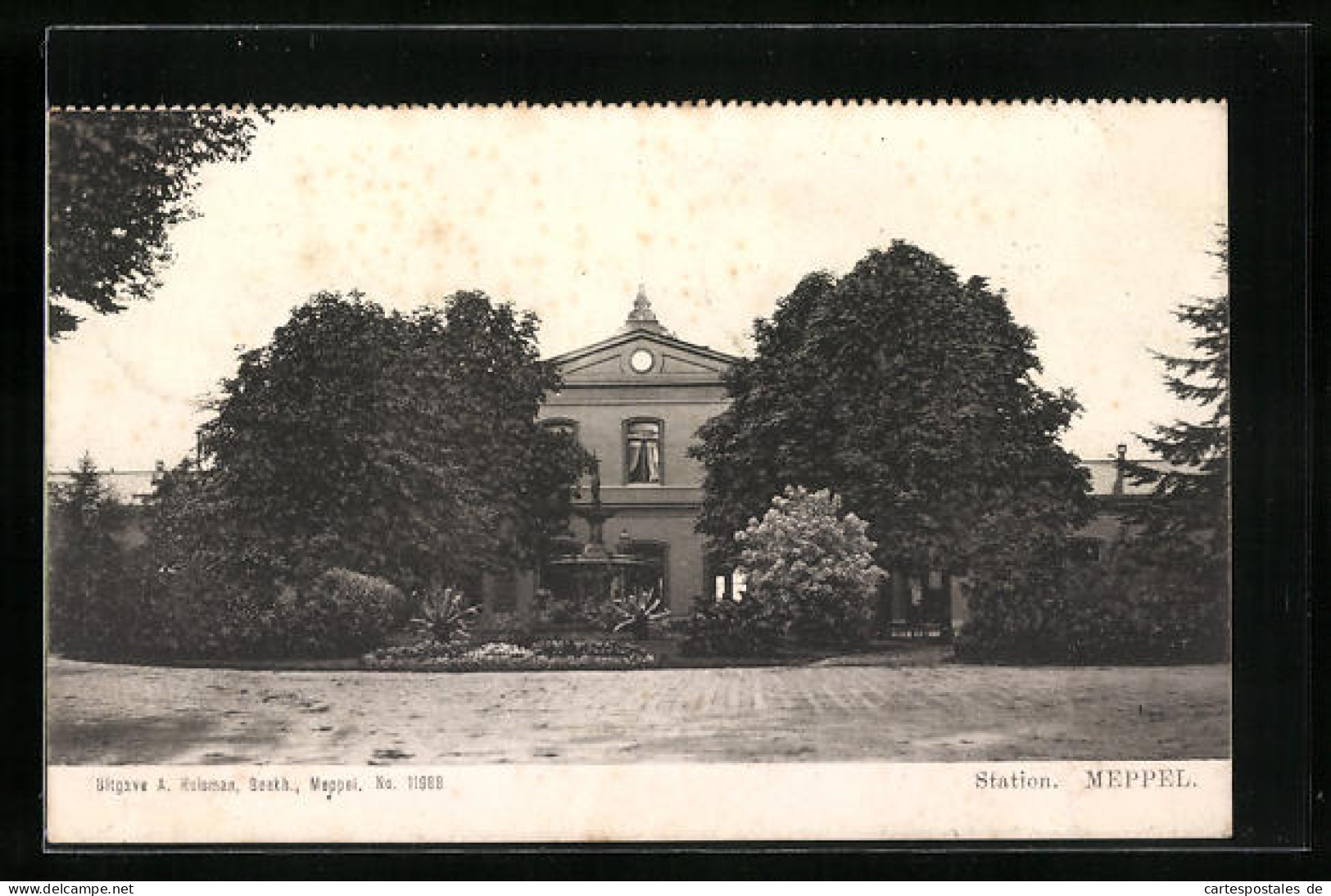 AK Meppel, Station, vor dem Bahnhof