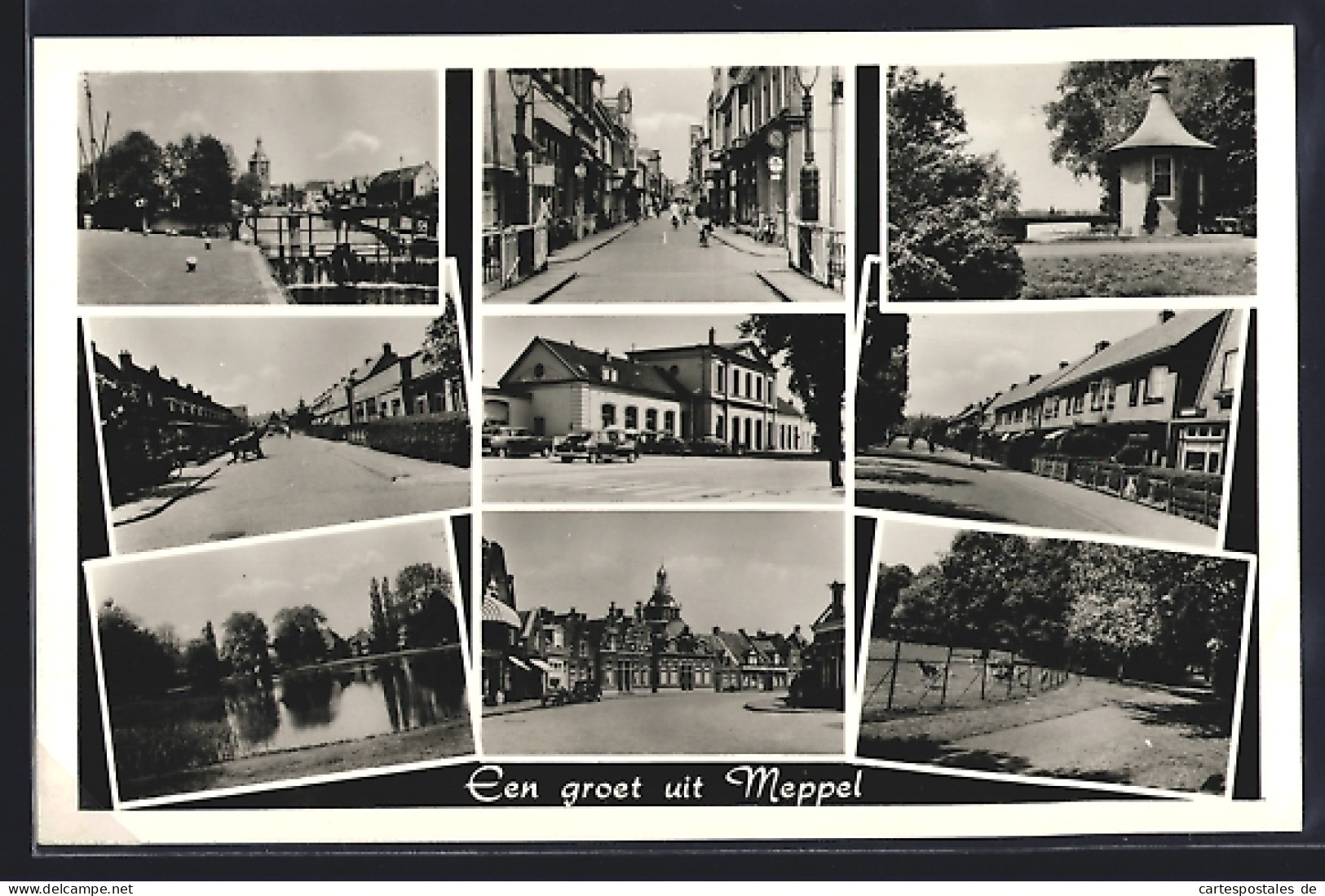 AK Meppel, Strassenpartien mit Geschäften