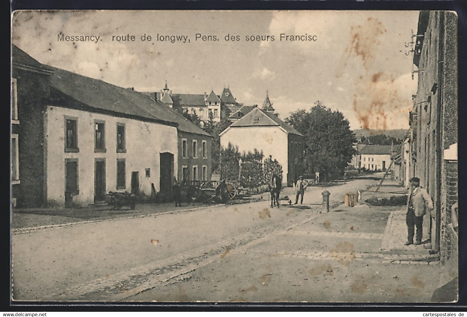 AK Messancy, Route de Longwy, Pens. des Soeurs Francisc